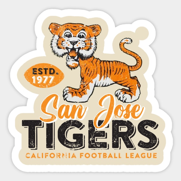 San Jose Tigers Sticker by MindsparkCreative